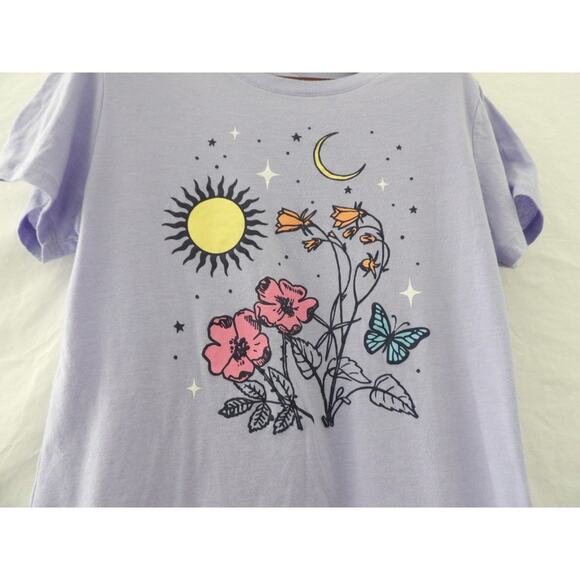 Aeropostale Celestial Floral Graphic Tee Slim Fit | Juniors XL - Picture 3 of 9
